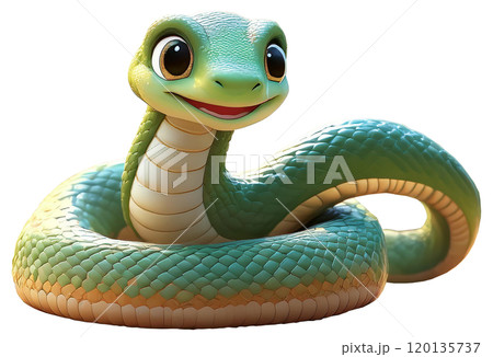 かわいい蛇のおもちゃ・フィギュア(切り抜き) かわいい蛇のおもちゃ・フィギュア(切り抜き) 120135737