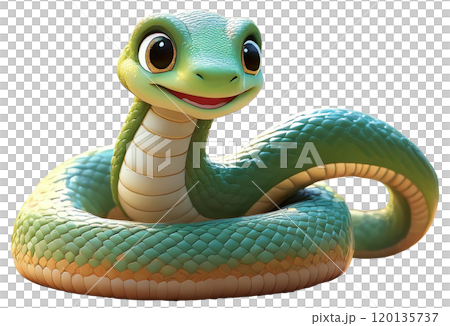 かわいい蛇のおもちゃ・フィギュア(切り抜き) かわいい蛇のおもちゃ・フィギュア(切り抜き) 120135737