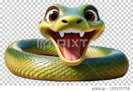 可愛的蛇玩具/人物（剪紙） 120135738