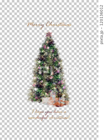 聖誕樹明信片 120136012