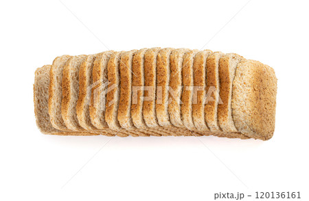 Whole Grain Healthy Sandwich Bread Square Slices Isolated, Supermarket Bread for Toasts, Soft Pieces Whole Grain Healthy Sandwich Bread Square Slices Isolated, Supermarket Bread for Toasts, Soft Pieces 120136161