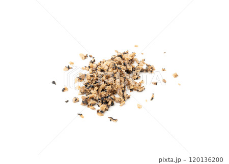 Chopped Truffle Chopped Parts Isolated, Tuber Melanosporum Mushroom Pieces, Black Truffle Cuts 120136200