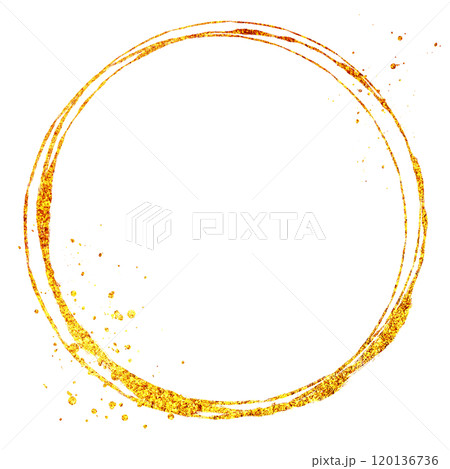 背景素材_ラメグリッター_筆_円 背景素材_ラメグリッター_筆_円 120136736
