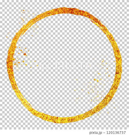 背景素材_ラメグリッター_筆_円 120136737