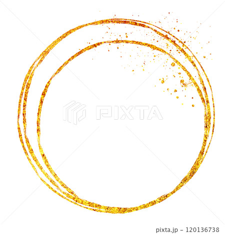 背景素材_ラメグリッター_筆_円 背景素材_ラメグリッター_筆_円 120136738