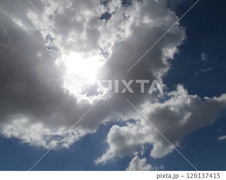 雲の間から覗く太陽 雲の間から覗く太陽 120137415