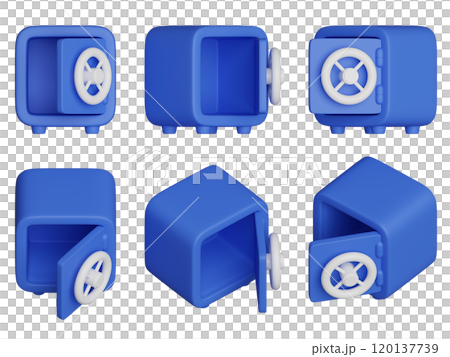 empty safe 3D icon graphic empty safe 3D icon graphic 120137739