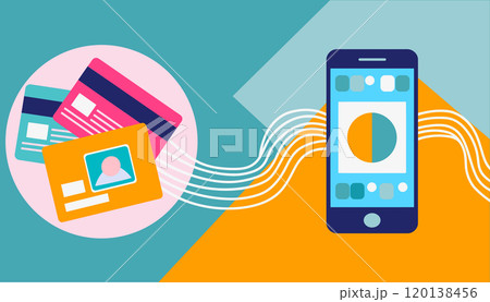Hand drawn vector illustration Following concept illustrations with social media on cards an Hand drawn vector illustration Following concept illustrations with social media on cards an 120138456