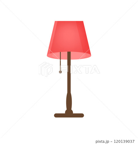 Desk lamp icon in flat style. Spotlight vector illustration on isolated background. Light bulb sign business concept. Desk lamp icon in flat style. Spotlight vector illustration on isolated background. Light bulb sign business concept. 120139037