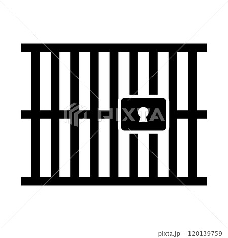 牢屋 シルエット 刑務所 120139759