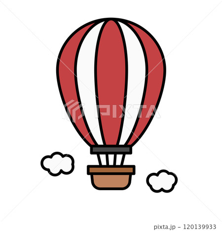 気球と雲 アイコン 気球と雲 アイコン 120139933