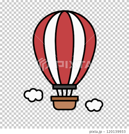 氣球和雲圖標 120139933