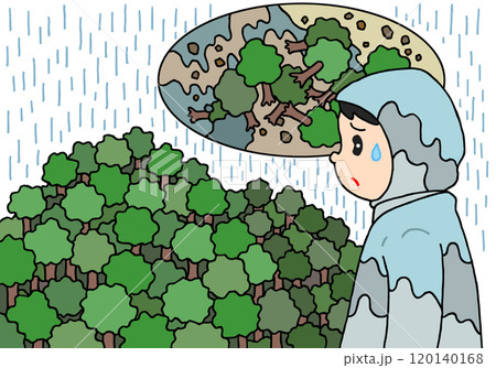 災害 - 大雨・豪雨・長雨・地盤軟弱化・土砂崩れ・地滑り 120140168