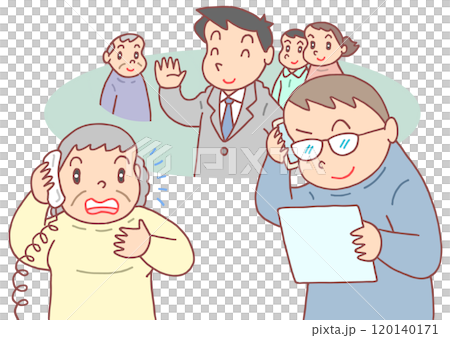 Social issues - Impersonation fraud, celebrity impersonation, cold calling, fraudulent calls, elderly 120140171