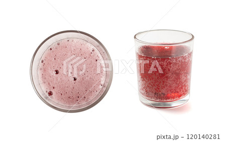 Berry beer isolated, red ale, sweet alcohol drink, craft beer with fruit juice on white Berry beer isolated, red ale, sweet alcohol drink, craft beer with fruit juice on white 120140281