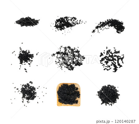 Black Caviar Isolated, Sturgeon, Beluga Caviare, Luxury Seafood, Expensive Delicatessen on White Background Black Caviar Isolated, Sturgeon, Beluga Caviare, Luxury Seafood, Expensive Delicatessen on White Background 120140287