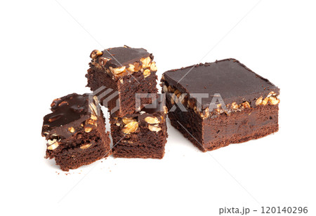 Nut Brownie, Homemade German Chocolate Cake, Chocolate Peanuts Cake, Brownie Square Piece 120140296