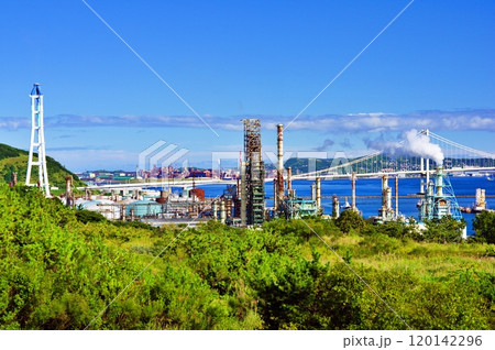 北海道室蘭市の工場風景 北海道室蘭市の工場風景 120142296