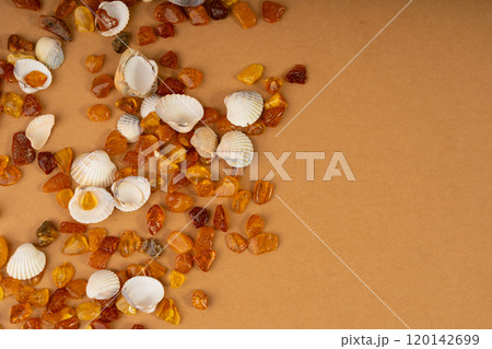 Amber stones texture background, orange gemstones pattern, natural Baltic amber gems, tree resin crystals Amber stones texture background, orange gemstones pattern, natural Baltic amber gems, tree resin crystals 120142699