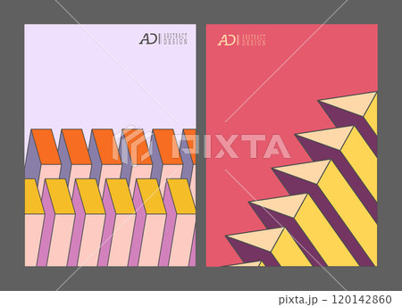 Geometric composition. Template for abstract posters, covers, and paintings. The idea of temporary interior design 120142860