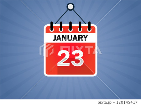 23th days of the month, modern illustration 23th days of the month, modern illustration 120145417