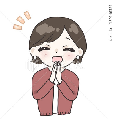 笑顔の可愛い女性 120146521