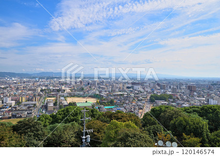 《愛知県》小牧山城(小牧山歴史館)からの風景 《愛知県》小牧山城(小牧山歴史館)からの風景 120146574
