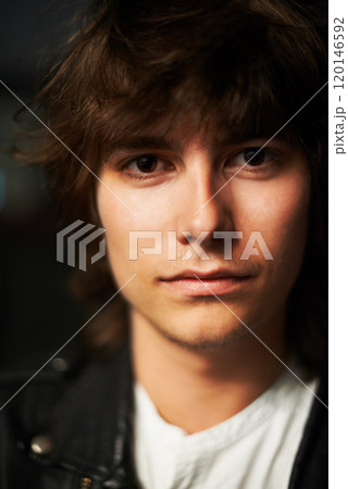 I live life by my own rules. Closeup portrait of a handsome young man. I live life by my own rules. Closeup portrait of a handsome young man. 120146592