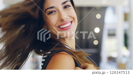 Oh hi I didnt see you there. Cropped shot of a young beautiful businesswoman in a modern office. 120147513