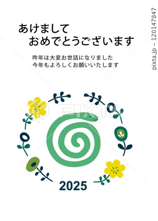 2025年巳年年賀状2 2025年巳年年賀状2 120147847