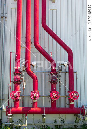 Water sprinkler and fire alarm fighting system in factory 120148417