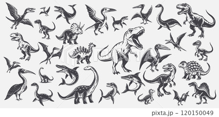 dinosaurs group animals themed collection dinosaurs group animals themed collection 120150049