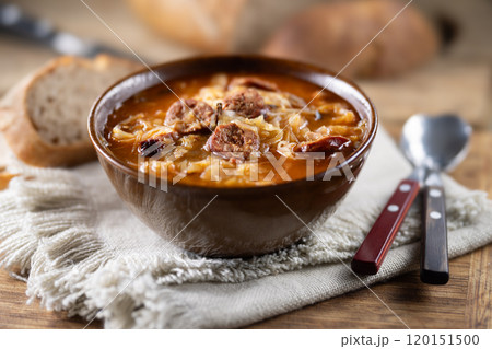 Christmas cabbage soup, a traditional Eastern European Christmas dish 120151500