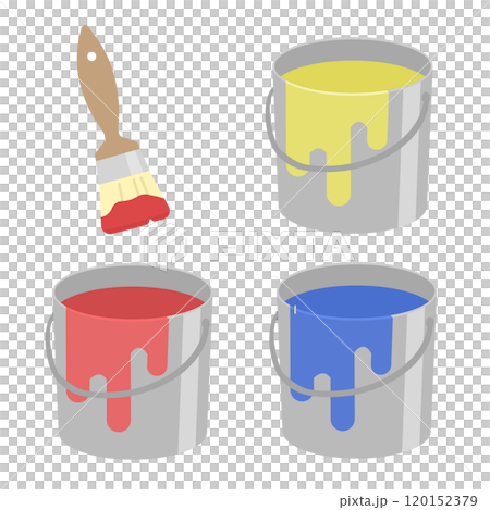 illustration of paint and brush 120152379