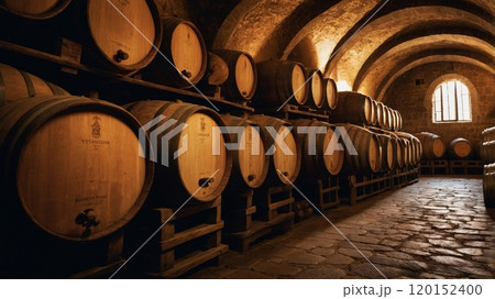 Port Wine in a Traditional Portuguese Cellar 120152400