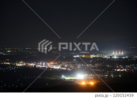 セミコンテクノパークと大津町の街並み 夜景 セミコンテクノパークと大津町の街並み 夜景 120152439