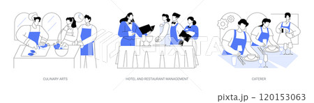 Hospitality courses isolated cartoon vector illustrations se Hospitality courses isolated cartoon vector illustrations se 120153063