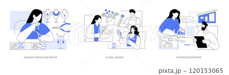 Design courses isolated cartoon vector illustrations se 120153065