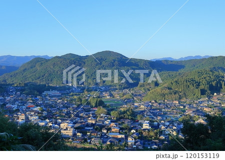 蒲生城跡から見る姶良市の街並み 120153119