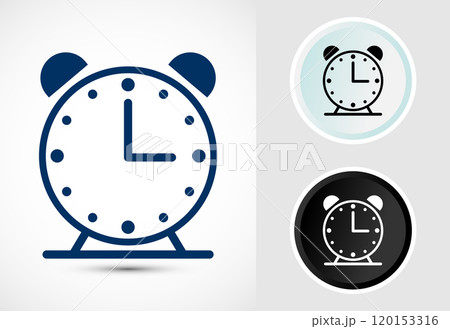 Clock Icon Design Illustration, Watch Icon For Apps and Websites 120153316