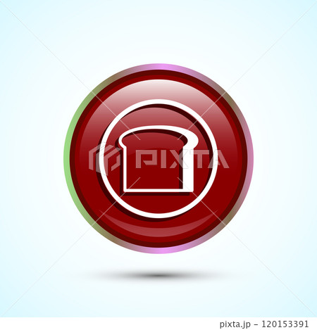 Bread Icon Design Illustration, Bakery Icon, Button Design Bread Icon Design Illustration, Bakery Icon, Button Design 120153391