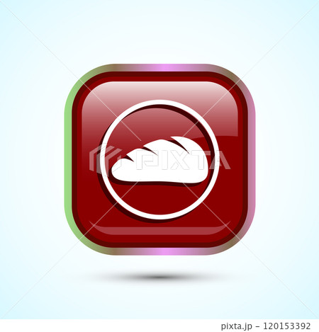Bread Icon Design Illustration, Bakery Icon, Button Design 120153392
