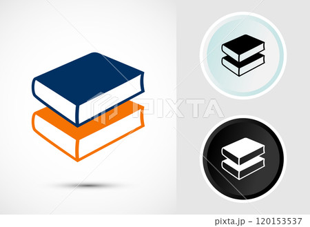 Book Icon Design Illustration, Book Icon For Apps and Websites Book Icon Design Illustration, Book Icon For Apps and Websites 120153537