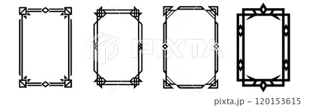 Set of geometric frames, in art deco style Set of geometric frames, in art deco style 120153615