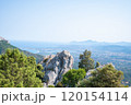 Scenic Mediterranean Landscape in Sardinia Mountain and Sea View 120154114