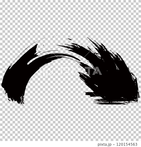 和風素材 筆で描かれたダイナミックな線のイラストセット ベクター 和風素材 筆で描かれたダイナミックな線のイラストセット ベクター 120154563