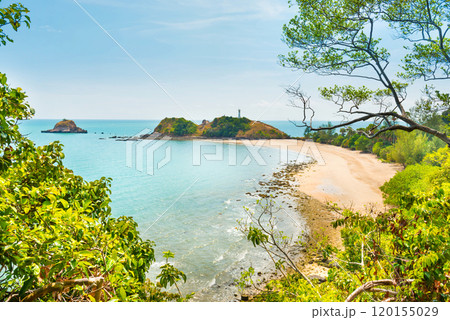 Beach on tropical island 120155029