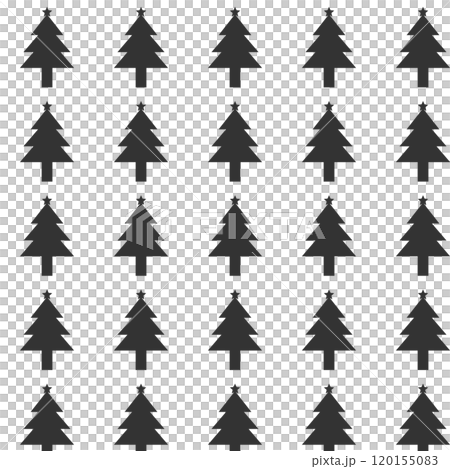 Simple vector seamless pattern of monochrome Christmas trees Simple vector seamless pattern of monochrome Christmas trees 120155083