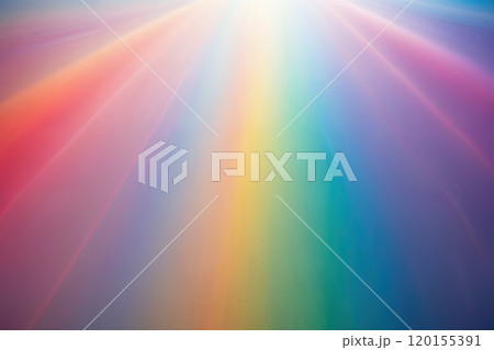 Rainbow pastel background with sunshine glare. 120155391