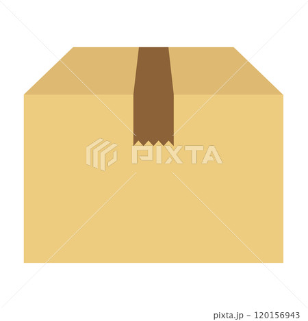 立体感のあるダンボールボール箱のイラスト 120156943